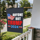 12x18 Anti Trump Garden Flag Double Sided Anyone But Trump 2024 Yard Flag Fuck Trump Impeach Trump House Flag Without Flag Stand