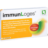 immunLoges® - 20 capsule dietary supplement with the unique natural substances Spirimmun® and Betox-93® as well as immune-relevant micronutrients