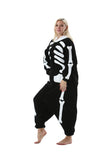 Skeleton Onesie Cosplay Halloween Costume Christmas Pajamas Unisex Adult Jumpsuit Animal Large