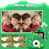 goopow Kids Selfie Camera Toys for Girls Age 3-9, Digital Video Camera Toy with Protective Cover,Christmas Birthday Festival Gifts for 3-9 Year Old Girls Boys- 32GB SD Card Included (Green-H25)