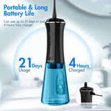 Sejoy Water Flosser Cordless Rechargeable, Water Flossers for Teeth Cleaning and Flossing, Water Flosser for Braces Kids-Oral Irrigator-14 Pressure DIY Mode 7 Jet Tips, IPX7 Waterproof