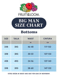 Fruit of the Loom mens Tag-free Cotton Briefs Underwear, Big Man - 6 Pack White, 3X-Large US