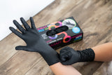 Framar Powder Free Nitrile Gloves – 12 INCH Black Gloves Disposable Latex Free, Mechanic Gloves, Black Disposable Gloves, Latex Free Gloves Large, Black Nitrile Gloves Large, Disposable Gloves Large