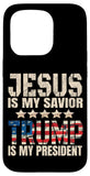 iPhone 15 Pro Trump phone case Jesus Is My Savior Trump Is My President Case