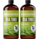 LAB BULKS ESSENTIAL OIL - Tea Tree Oil 16 Ounce Bottle for Diffuser, Home Care, Candles, Aromatherapy (2 Pack)