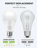 LOHAS A21 Bright LED Light Bulb, 150W-200W Equivalent LED Bulbs, 23 Watt Garage Light Bulbs, Daylight 5000K, 2500 Lumen High Watt Super Bright Porch Light Bulb, Non-Dimmable, for Home Lighting, 4 Pack