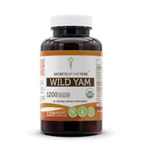 Secrets of the Tribe Wild Yam USDA Organic 120 Capsules | Made with Organic Vegetarian Capsules and Responsibly farmed Organic Wild Yam (Dioscorea Villosa) Dried Root (120 Capsules)