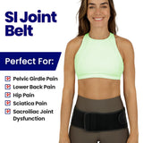 SI Belt Sacroiliac Belt | Sciatica Pain Relief Brace | Belt for Sciatic Pain | Trochanteric SI Belt for Men | SI Joint Belt for Women Men | Hip Support Brace Women Men for Lower Back Support - Small