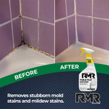 RMR - Tub and Tile Cleaner, Mold & Mildew Stain Remover, Industrial-Strength, No-Scrub Foam Cleaner, Modern Orchard Scent, 32 Fl Oz