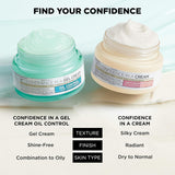 IT Cosmetics Confidence in a Gel Cream Oil Control - Hydrating Oil-Free Face Moisturizer - Reduces Shine & Look of Large Pores - with Niacinamide, Vitamin E & Peptides - Non-Comedogenic - 2.0 oz