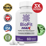 Biofit Max Probiotic 40 Billion CFU Bio Fit Gut Health Supplement for Men Women 60 Capsules