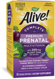 Nature's Way Alive! Complete Premium Prenatal Multivitamin for Women, Healthy Eye and Brain Development*, 60 Vegetarian Softgels