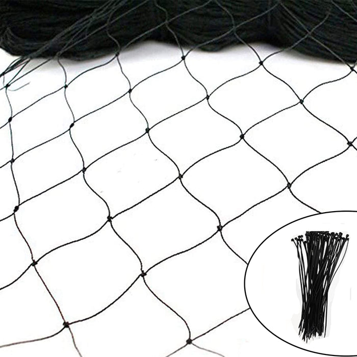 ZL 25' X 50' Net Netting for Bird Poultry Aviary Game Pens New 2.4" Square Mesh Size…