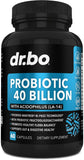 Probiotic 40 Billion CFU Supplement - Lactobacillus Acidophilus Probiotics for Women & Men Capsules - Gluten Free Probiotics for Digestive Health Pills with Bifidobacterium, Plantarum, Paracasei, FOS