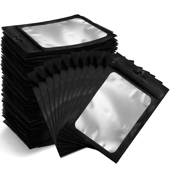 Gwybkq Resealable Bags for Food Storage 350 Pieces (4×6Inch Black)