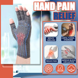 DRNAIETY 2 Pairs Arthritis Compression Gloves, for Hand Arthritis, Rheumatoid, Osteoarthritis, Carpal Tunnel Pain, Compression Gloves for Arthritis for Women & Men, Anti-Slip Glue dot Gloves for Work