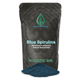 Holistic Bin Blue Spirulina Powder Organic Blue Green Algae Powder for Supplements, Smoothies, & Baked Goods | Rich Source of Vegan Protein, Vitamins, & Phytonutrients (50 Grams)