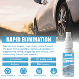 Ouhoe Iron Powder Remover - Car Rust Removal Spray, Rustout Instant Remover Spray, Multifunctional Rust Removal Spray for Rust from Tools, Metals, Car Parts, Maintenance Cleaning Derusting Spray (1pc)