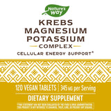 Nature's Way Krebs Magnesium Potassium Complex 345 mg per serving Cellular Energy Support* 120 Tablets