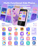 JOYJAM Phone for Kids Age 3-8,Kids Smart Phone for Girls Christmas Birthday Gifts,Toy Phone with Dual Camera Music Player Puzzle Games,Touchscreen Phone Learning Toy for 3 4 5 6 7 8 Year Old Girls