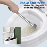 YINGMORE Pumice Stone Toilet Bowl Cleaner Toilet Deep Cleaning,Bathroom Cleaner Brush Toilet Wand Refills with Long Handle for Remove Hard Water Stains with 1 Wand+ 8 Pumice Stones