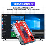 Kinhank 2TB External Hard Drive,Retro Game Console with 120000+Games,Retro Game Console HDD,Batocera 33 Emulator Console for Laptop/PC/Windows/Mac OS,Compatible with Most Emulators,USB 3.0