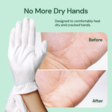 Clearbody Organics Small White Organic Cotton Gloves 5 Pairs (10 Pcs) – 100% Organic Cotton Gloves for Dry Hands –Reusable Moisturizing Gloves for Cracked Hands Repair