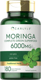 CARLYLE Moringa Oleifera Complete Green Superfood 6000mg 180 Capsules