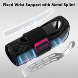 FREETOO Fitted Wrist Brace for Carpal Tunnel Night Relief, Lengthened Fixed Hand Support for Women Men with Metal Splint, One-Step Wear Wrist Support for Right and Left Hand, for Arthritis Tendonitis