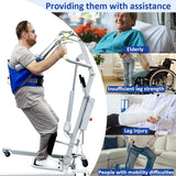 EZ Assistive Sit to Stand Lift Patient Aid Padded Sling and Stand Assist with Back Support,Patient Lift Sling Works with Most Mobility Aids & Equipment, SWF 500lb (Large)