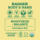Badger - Aromatherapy Massage Oil, Lavender with Bergamot & Balsam Fir, Certified Organic with Essential Oils, 4 fl oz