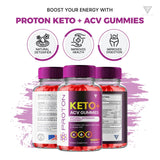 FYVUS Proton Keto ACV Gummies Advanced Weight Loss, Proton Protein Keto+ ACV Gummies Apple Cider Vinegar Folate Vitamin Supplement 1000MG, Proton Keto Gummies Keto+ACV Folic Acid (120 Gummies(2 Pack)