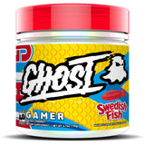 GHOST Gamer: Energy and Focus Support Formula - 40 Servings, Swedish Fish - Nootropics & Natural Caffeine for Attention, Accuracy & Reaction Time - Vegan, Gluten-Free