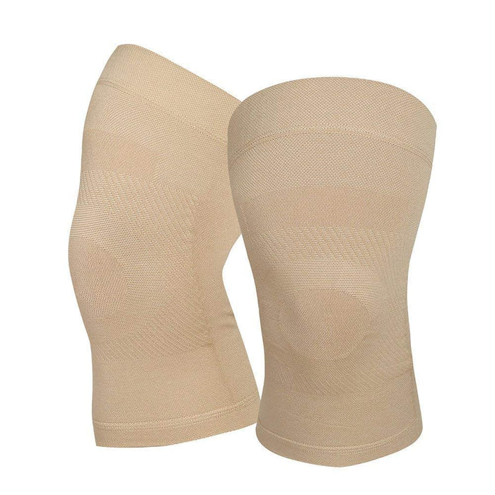 Knee Compression Sleeves, 1 Pair, Can Be Worn Under Pants, 20-30mmHg Strong Support Knee Brace for Unisex, Knee Support for Meniscus Tear, Arthritis, Pain Relief, Injury Recovery, Daily Wear,Beige 3XL