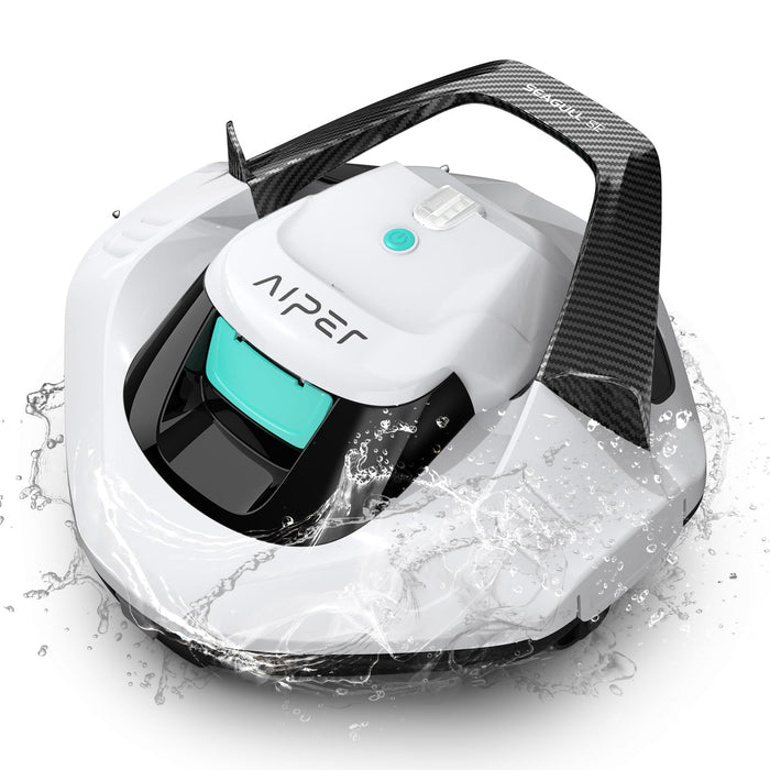 (2026 Upgrade) AIPER Seagull SE Cordless Robotic Pool Cleaner, Above Ground Pool Vacuum Lasts 100 Mins, Ideal for Flat Pools up to 860 sq.ft, Pearl (Renewed)