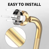 20 Inch Anti Slip Shower Grab Gold, Munzong Bathroom Grab Bar, Knurled Bathroom Balance Bar,Safety Hand Rail Support Handicap Elderly Injury Senior Assist Bath Handle