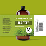 LAB BULKS ESSENTIAL OIL - Tea Tree Oil 16 Ounce Bottle for Diffuser, Home Care, Candles, Aromatherapy
