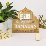 Ramadan Mubarak Advent Calendar 2023 DIY Countdown Calendars Eid Decorations for Home Ramadan Ornament Kids Wood