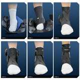 Hocafer Ankle Brace for Women & Men - Ankle Support Sprained Ankle Brace for Achilles,Tendon,Sprain,Injury Recovery,Ankle Support Brace for Running, Basketball, Football (Black,M,Right)