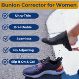 Bunion Bootie - Bunion Corrector for Women Big Toe - Ultra Thin Bunion Corrector - Comfortable Bunion Shoe Insert - Compression Bunion Sock Ideal For Active Women and Athletes - XSmall-Left