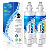 ICEPURE Refrigerator Water Filter, Compatible with LG LT700P, Kenmore 9690, ADQ36006101, ADQ36006102, 46-9690, LFXC24726S, LFXS24623S, LFXS30766S, RFC1200A, Pack of 2