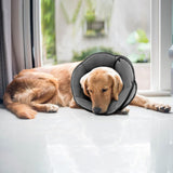 IDOMIK Dog Cone for Dogs After Surgery, Comfy Soft Dog Cones for Large Medium Small Dogs Cats, Adjustable Protective Dog Recovery Collars & Cones Alternatives to Prevent Pets from Licking Wounds,XL