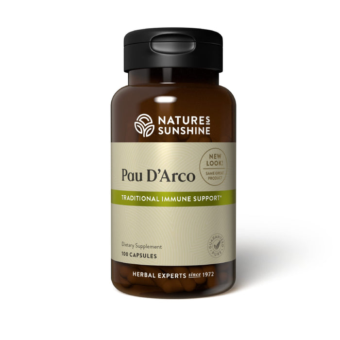 Nature's Sunshine Pau D’ Arco, 100 Capsules | Supports the Immune System, Provides Antioxidants, and Assists the Natural Detoxification Process