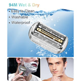 94M Replacement Shaver Head Compatible with Braun 9 Series Foil Shaver 9477cc,9330s,9465cc,9460cc,9419s,9390cc,9385cc