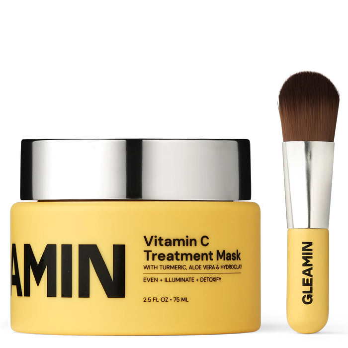 Gleamin Gleamin Vitamin C Clay Mask - 10-Minute Treatment, Turmeric Clay Face