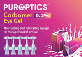 Puroptics Carbomer Eye Gel 0.2% in Single Dose Units, Protects The Cornea against The Drying out, Quick Acute Aid for The Dry Eyes, 20 x 0.6 ml Vials Preservative Free