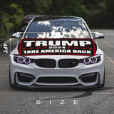 Trump 2024 Flag for Car Hood Cover 4X5Ft/120X150CM Hood Flag Car Flag for World Cup Vehicles Decorate Accessories Fits Coupe Saloon SUV MPV