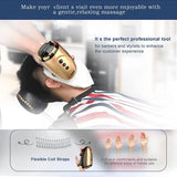 WMARK Barber Massager/Cordless Handheld Massager,USB Charge Neck/Legs/Hand/Face Massager, 2 Massage Nodes 2600AMH，Golden