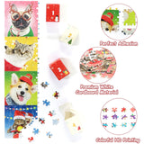 Advent Calendar 2023 Christmas Jigsaw Puzzles, Christmas Dogs & Cats Christmas Holiday Puzzle for Kids Adults 24 Boxs 1008 Pieces Puzzles for Boys Girls Countdown to Christmas Gifts Stocking Stuffer