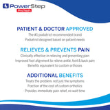 PowerStep ProTech Control Full Length Orthotic Insoles - Orthotics for Overpronation, Flat Feet and Heel Pain - Medical Grade Shoe Inserts with Maximum Cushioning for Arch Support (M 14-15)